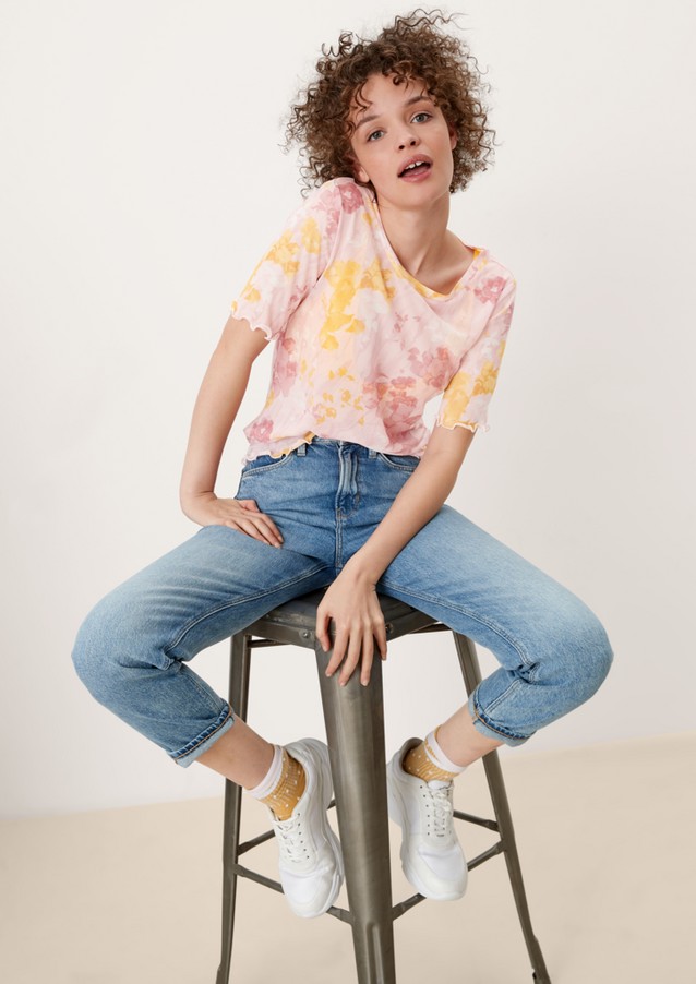 Damen Shirts & Tops | Meshshirt mit Alloverprint - EL61586