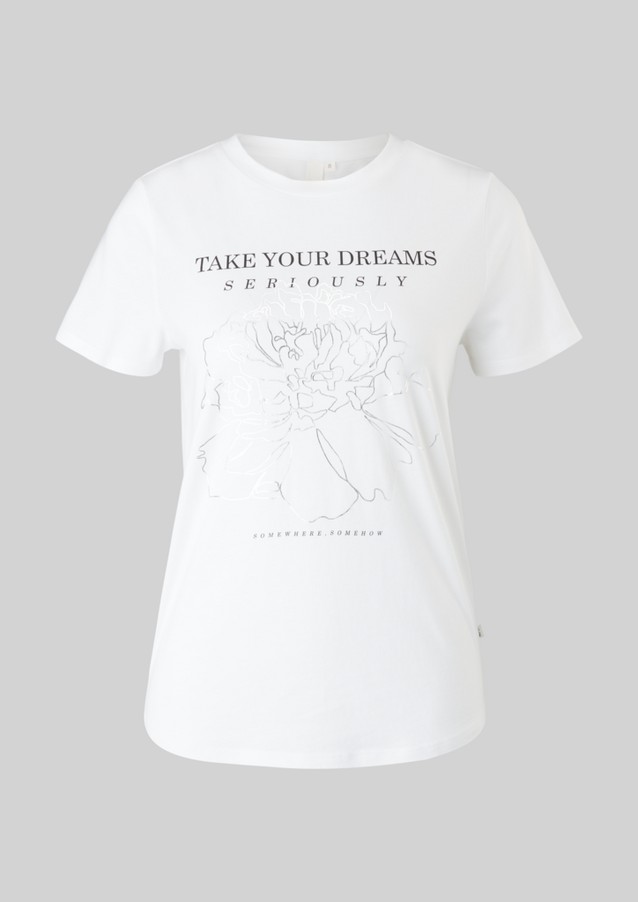 Damen Oberteile | T-Shirt mit Statementprint - FK12824