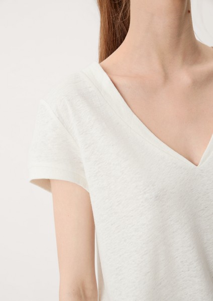 Damen Shirts & Tops | Jerseyshirt aus Leinenmix - LA86665