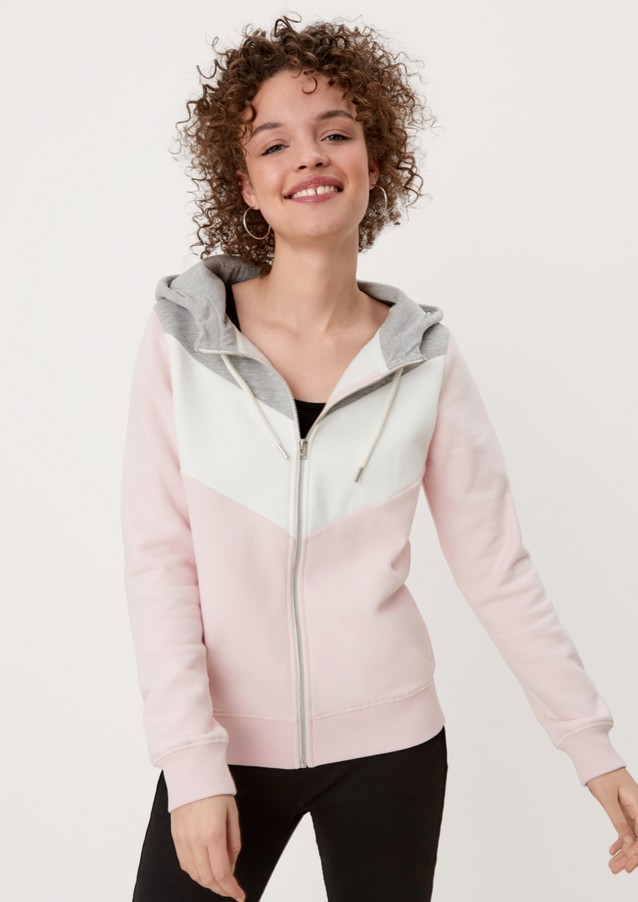 Damen Pullover & Sweatshirts | Sweatjacke mit Colourblocking - CA32250