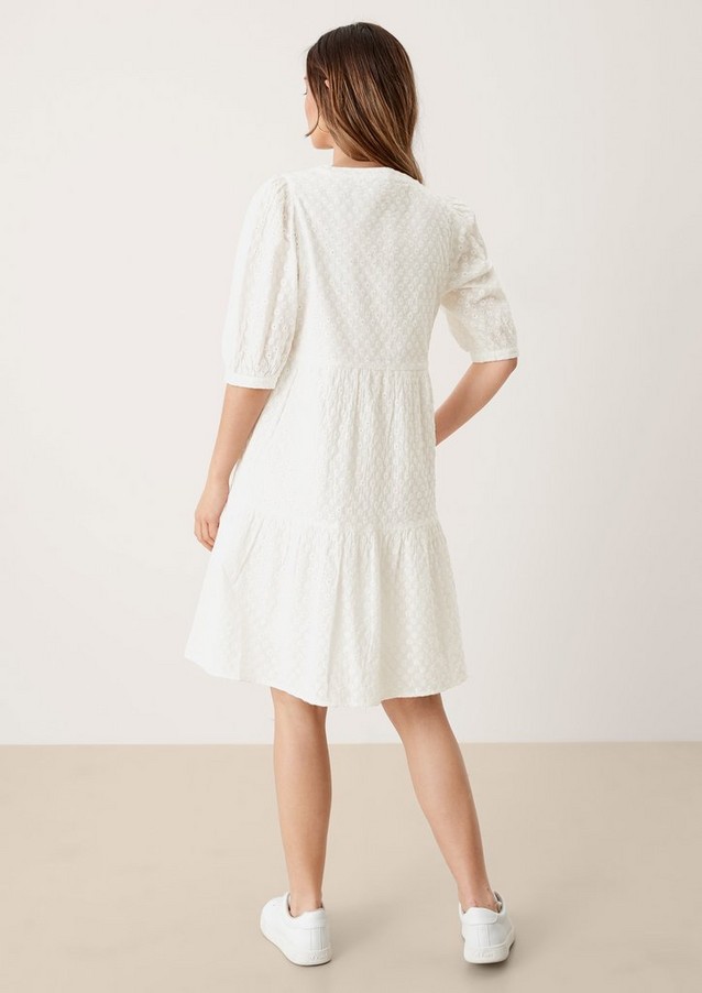 Femmes Robes | Robe en broderie anglaise florale - FU62239