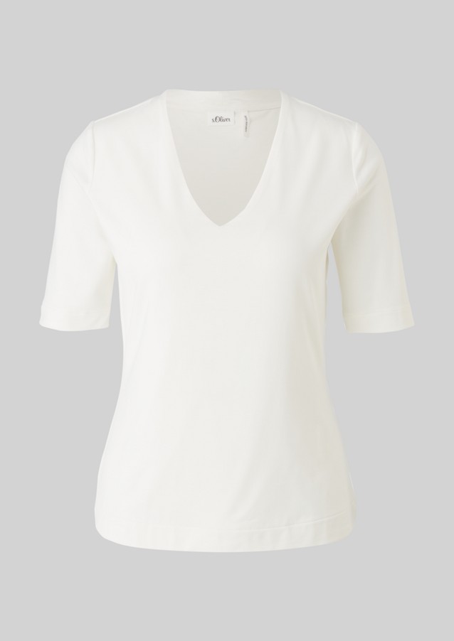Damen Oberteile | T-Shirt mit V-Ausschnitt - FH37036