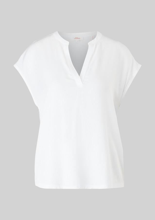 Damen Shirts & Tops | Viskoseshirt mit V-Neck - GW84296