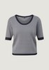 Short sleeve jumper in blended viscose from comma