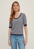 Short sleeve jumper in blended viscose from comma