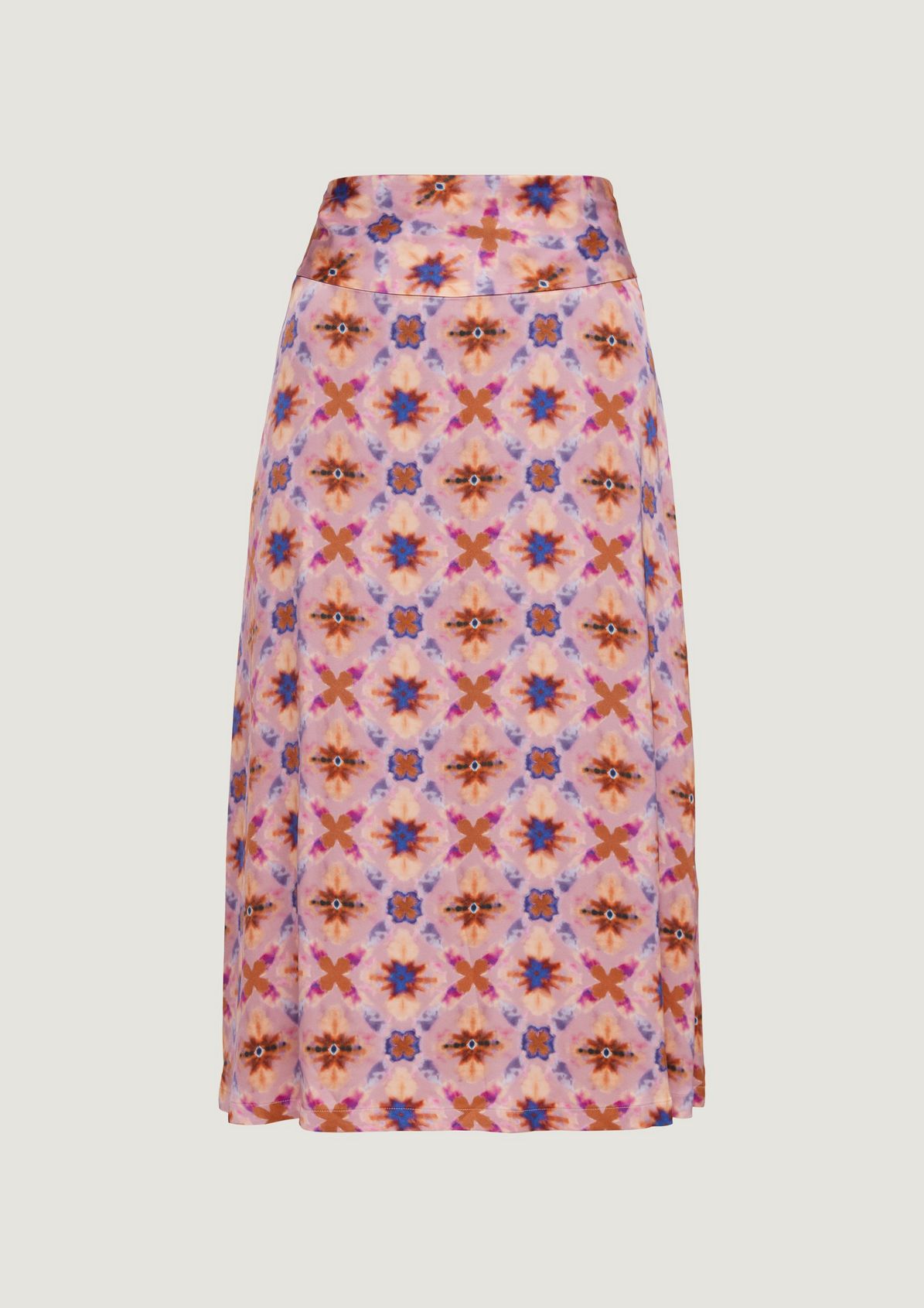 Patterned viscose skirt from comma