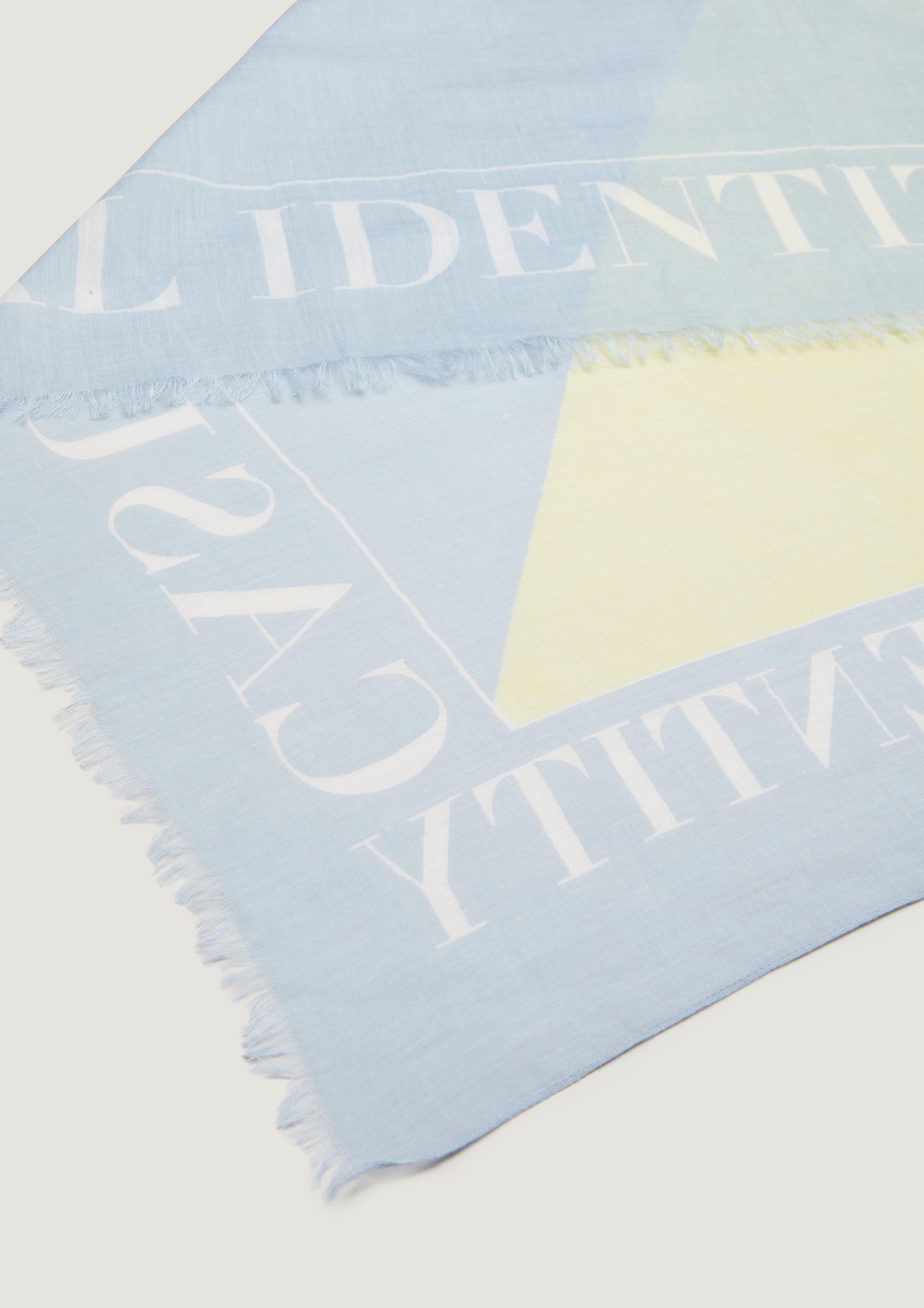 Schal mit Alloverprint 