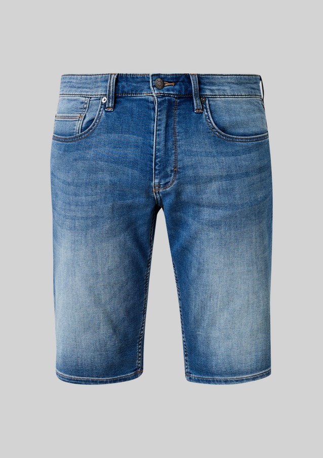 Hommes Shorts & Bermudas | Regular : bermuda en jean animé d'un délavage - OA85536
