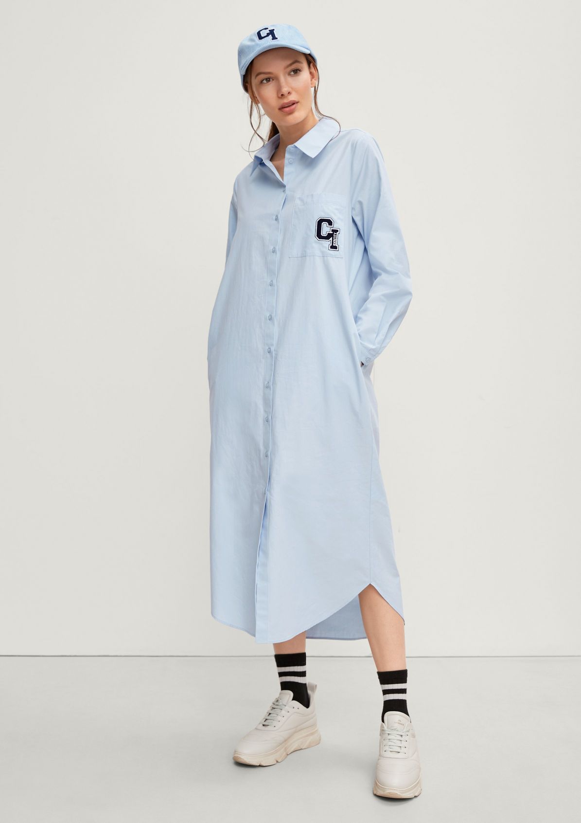 College-style cotton dress from comma