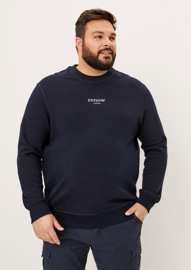 Men Big Sizes | Sweatshirt with lettering - WT39506