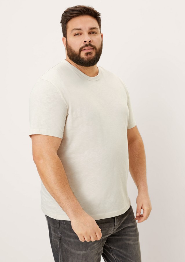Hommes Big Sizes | T-shirt en jersey de fil flammé - YG58338