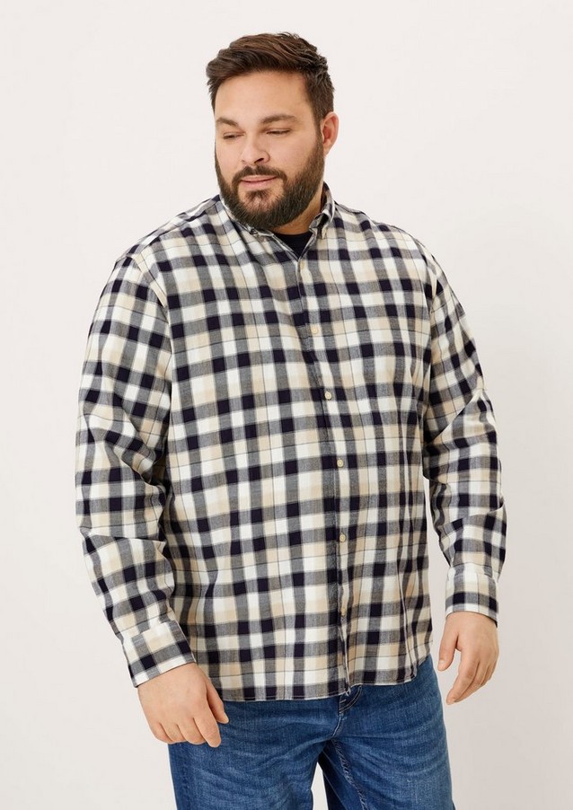 Men Big Sizes | Regular: shirt with a check pattern - AX12812