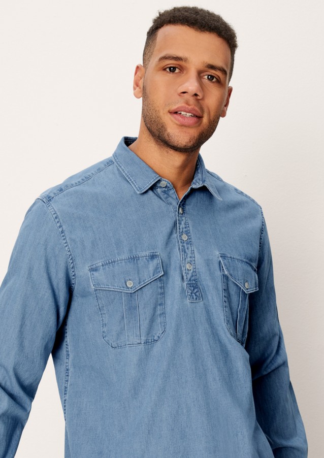 Hommes Chemises | Chemise en jean à manches longues - MP57209