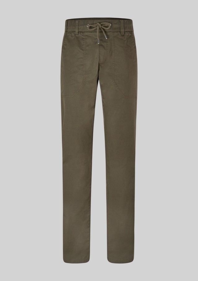Men Tall Sizes | Regular: twill trousers with a drawstring - TF58937
