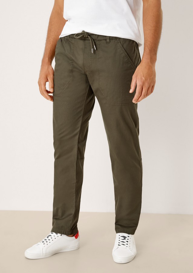 Hommes Tall Sizes | Regular : pantalon en twill à cordon coulissant sous tunnel - QW99364