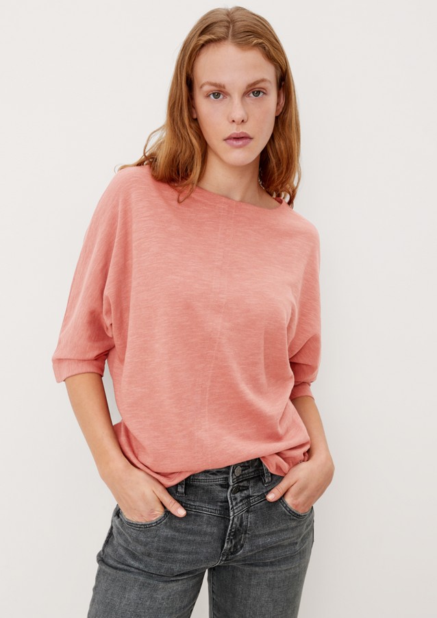 Femmes Shirts & tops | T-shirt en fil flammé à manches 3/4 - LJ43879