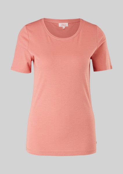 Femmes Shirts & tops | T-shirt en jersey à passepoil - IQ57148
