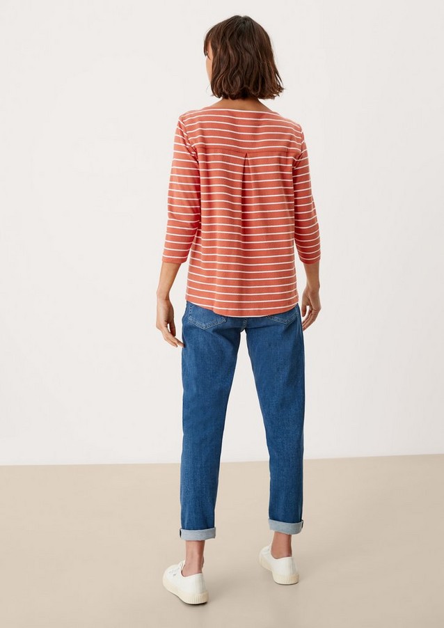 Damen Shirts & Tops | Langarmshirt mit U-Boot-Ausschnitt - NY04283