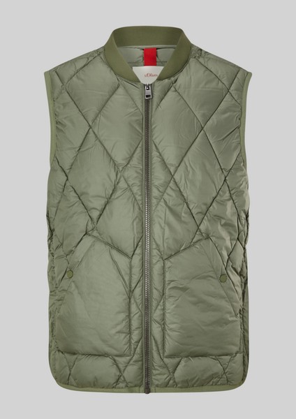 Men Big Sizes | Quilted body warmer with a stand-up collar - YL05565