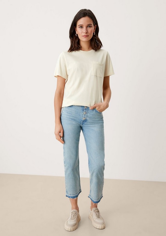 Femmes Shirts & tops | T-shirt basique muni d'une poche-poitrine - VZ93743