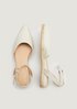 Sandales à petites brides en toile de Comma