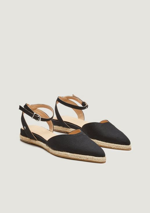 Canvas strappy sandals from comma