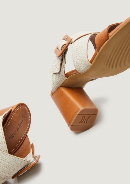 Leather mules from comma