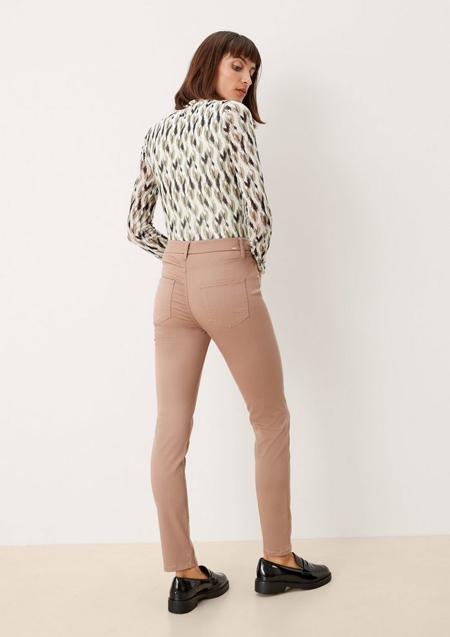 Femmes Jeans | Slim : pantalon en satin de coton - EA57473