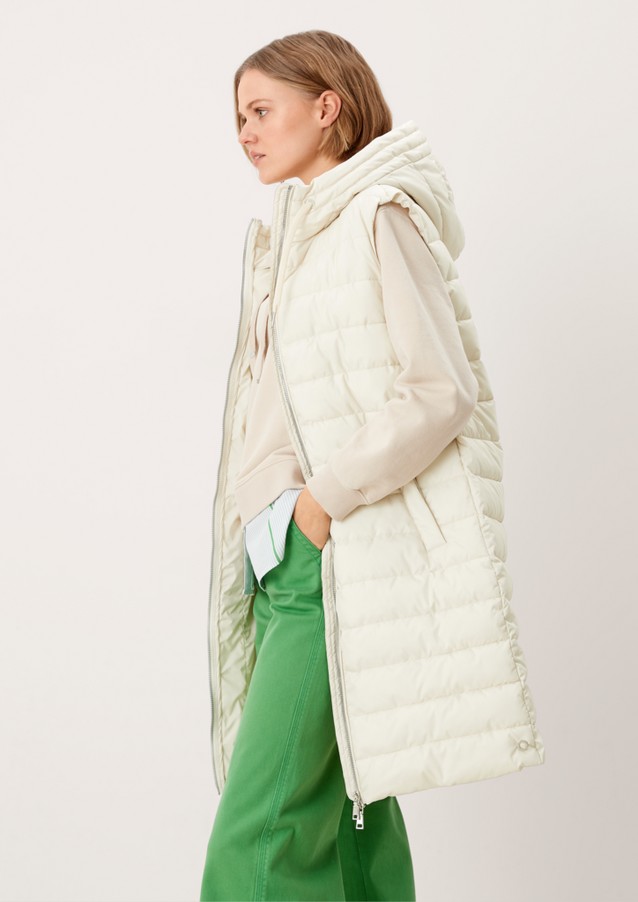 Women Jackets | Long quilted body warmer - CQ07995