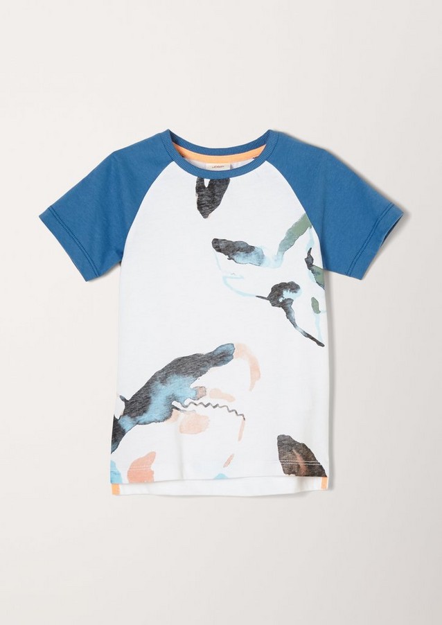 Junior Kids (sizes 92-140) | T-shirt with a watercolour print - FT80056