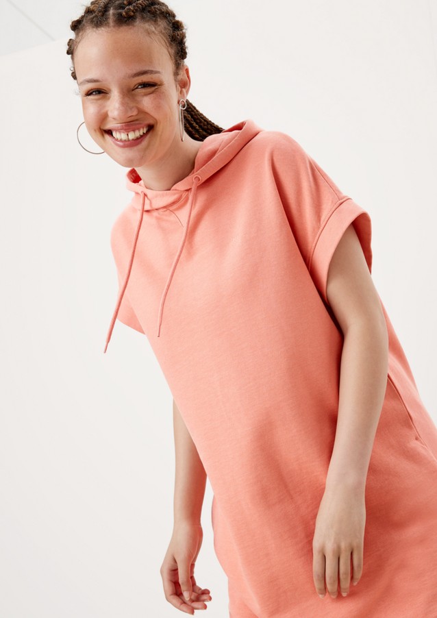 Women Dresses | Sweatshirt dress with a hood - EH17459