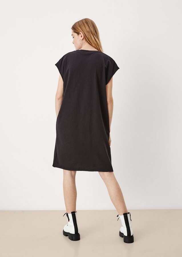 Damen Kleider | Jerseykleid mit Brusttasche - FZ01532