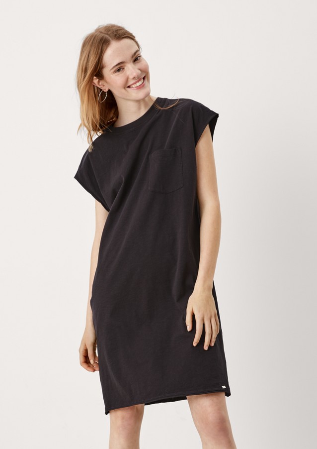 Damen Kleider | Jerseykleid mit Brusttasche - FZ01532