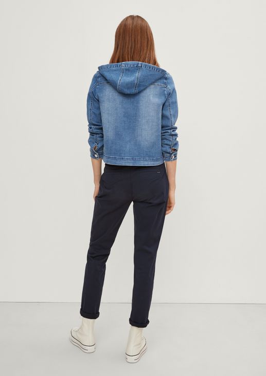 Denim jacket with a hood from comma