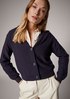 Cardigan with ribbed details from comma