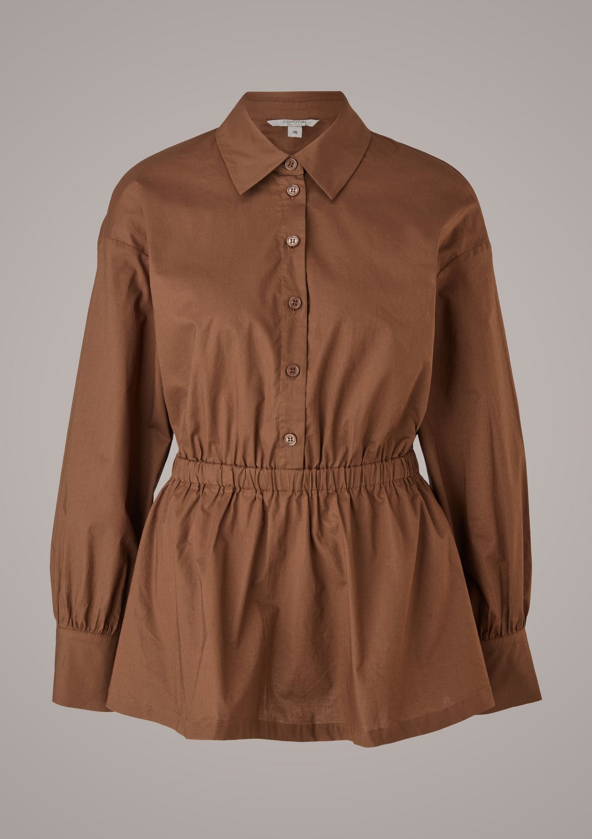 Cotton blouse with smock detail from comma