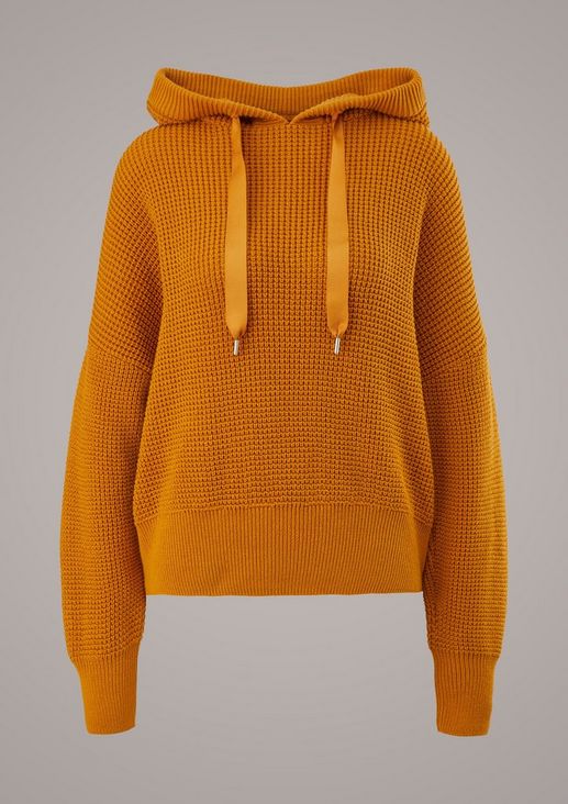 Knitted hoodie from comma
