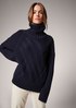 Polo neck jumper in a textured knit from comma