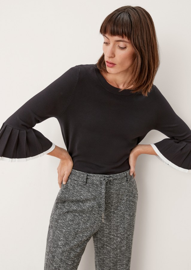 Damen Pullover & Sweatshirts | Pullover mit Trompetenärmel - UV77968