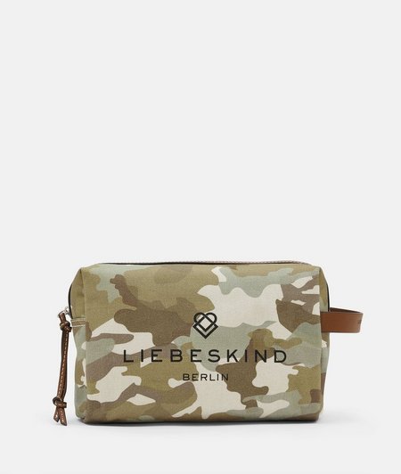 Make-up bag in a camouflage look from liebeskind