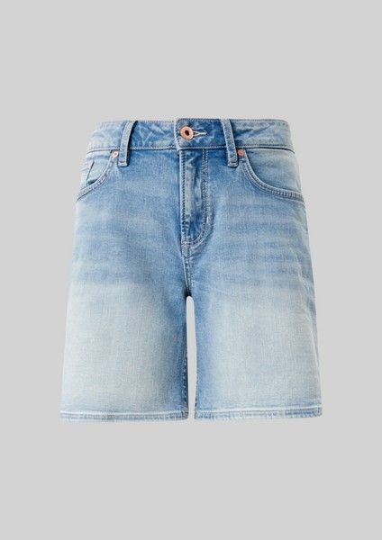 Femmes Jeans | Short en jean à effet délavé - NE76328