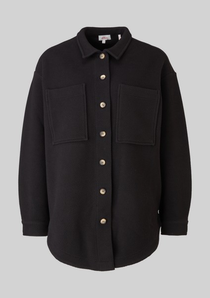 Women Jackets | Overshirt with a honeycomb texture - ZW94039