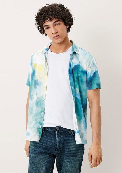 Hommes Chemises | Chemise à manches courtes ornée d’un motif batik - WV60611