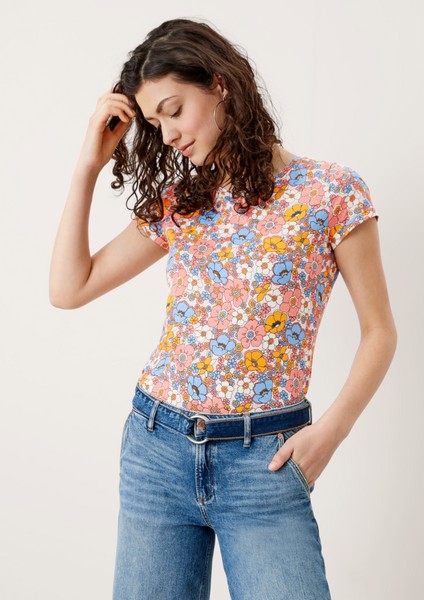 Damen WE CARE - Nachhaltigkeit | T-Shirt mit Blumenprint - GP01530