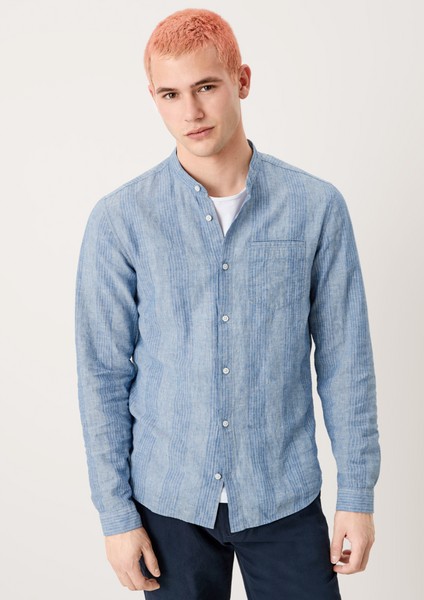 Hommes Chemises | Extra Slim : chemise en lin mélangé - ZU23594