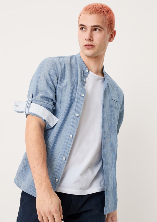 Hommes Chemises | Extra Slim : chemise en lin mélangé - ZU23594