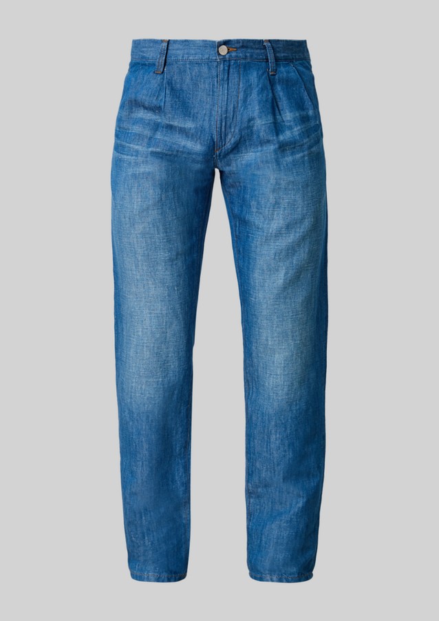 Hommes Jeans | Chino en lin mélangé d’aspect jean - CU32681