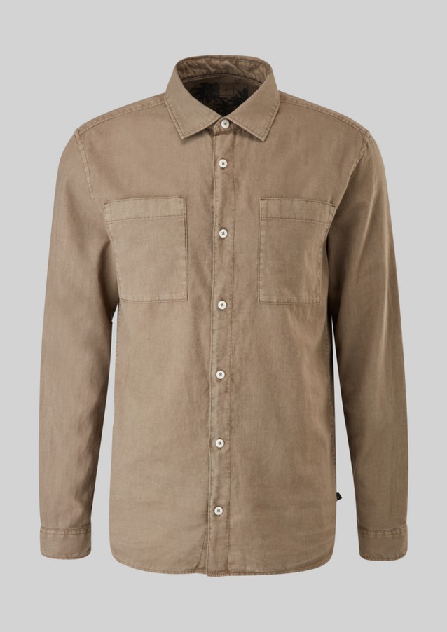 Hommes Chemises | Regular : chemise à effet teint en pièce - QA72399