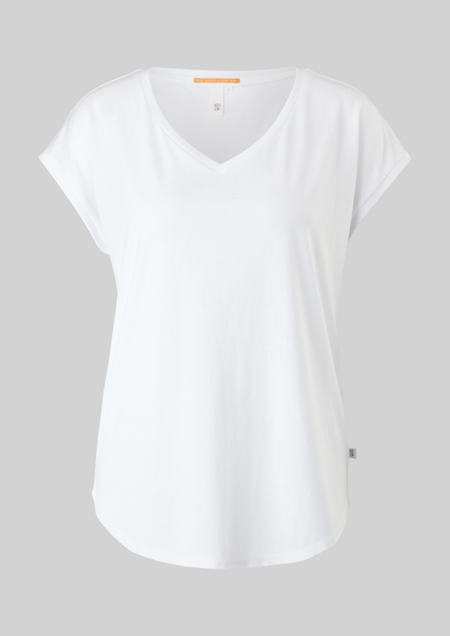 Damen Shirts & Tops | Shirt mit überschnittenen Schultern - QK07306