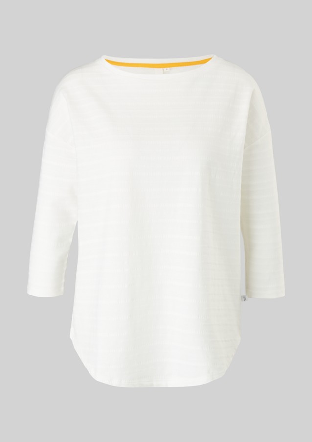 Damen Oberteile | T-Shirt mit Pointelle-Struktur - NQ32432
